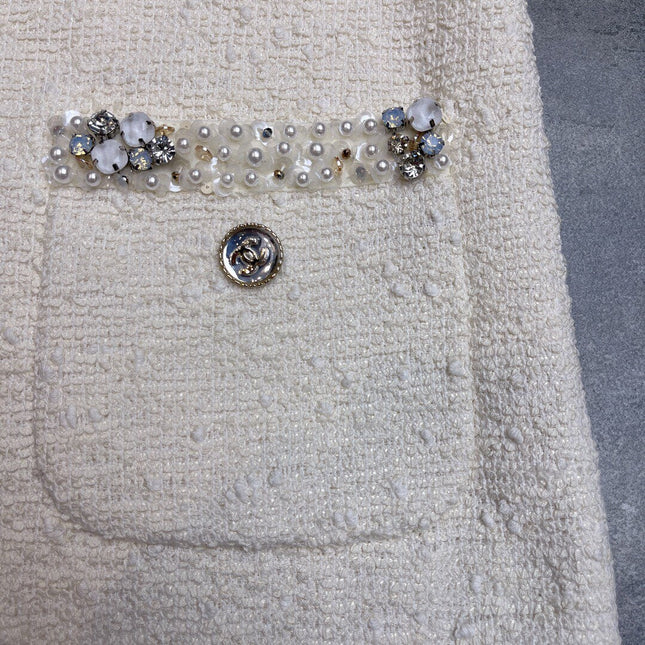 CHANEL 25S EMBELLISHED SHIFT DRESS 396