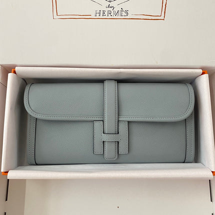 JIGE WALLET 29 IN ASH GRAY EPSON LEATHER