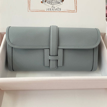 JIGE WALLET 29 IN ASH GRAY EPSON LEATHER