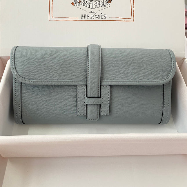 JIGE WALLET 29 IN ASH GRAY EPSON LEATHER