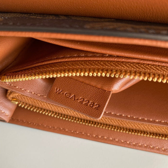 TRAPEZOID UNDERARM TRIPHOME 26 BLACK PATTERN CALFSKIN