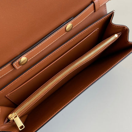 TRAPEZOID UNDERARM TRIPHOME 26 BLACK PATTERN CALFSKIN