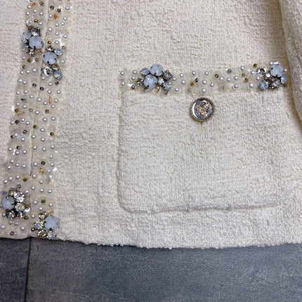 CHANEL 25S EMBELLISHED TWEED JACKET 395