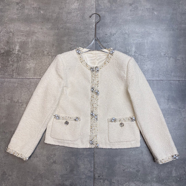 CHANEL 25S EMBELLISHED TWEED JACKET 395