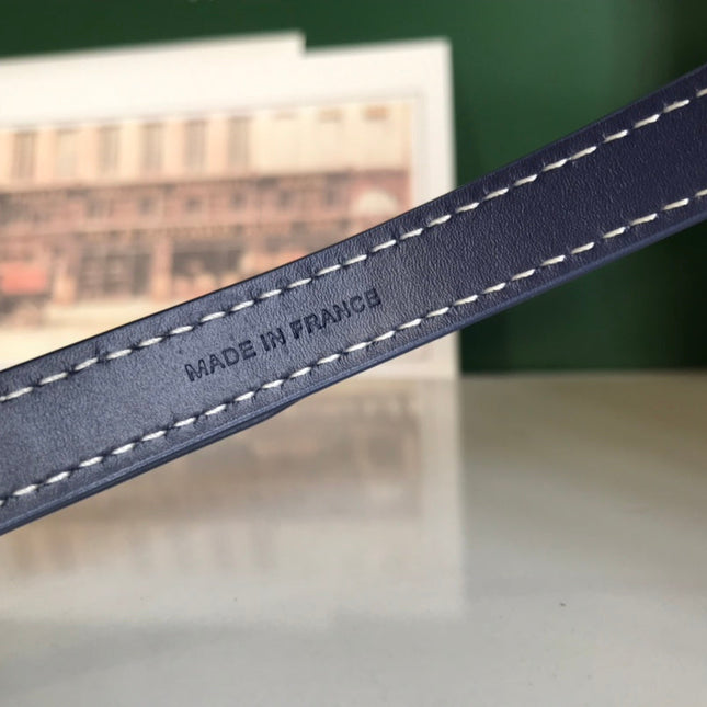 MUSE VANITY CASE 20 IN NAVY BLUE GOYARDINE CANVAS