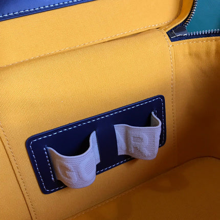 MUSE VANITY CASE 20 IN NAVY BLUE GOYARDINE CANVAS