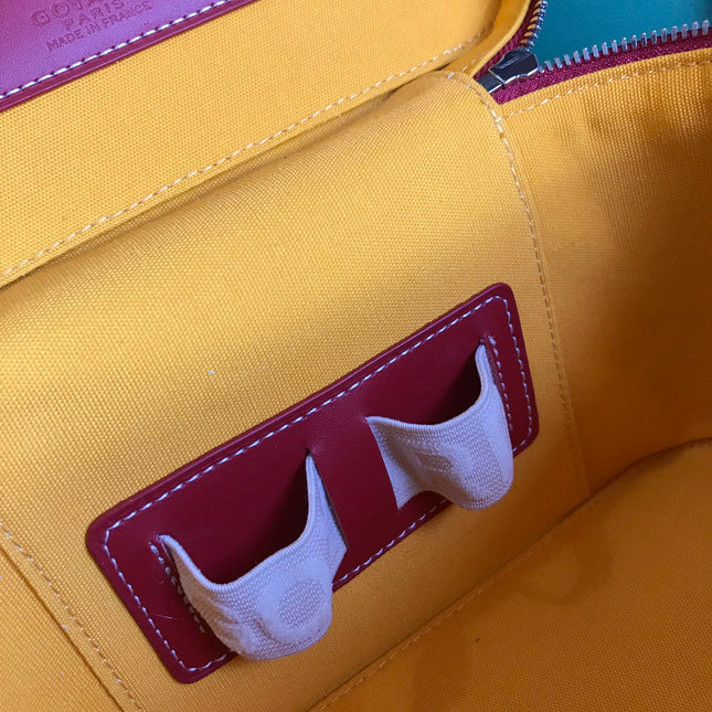 MUSE VANITY CASE 20 IN CLASSIC RED GOYARDINE CANVAS