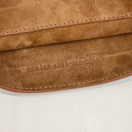 PEEKABOO ISEEU 33 IN SEPIA BROWN SUEDE SILVER HARDWARE