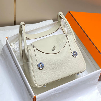 HM LINDY 30 BAG WHITE CALFSKIN