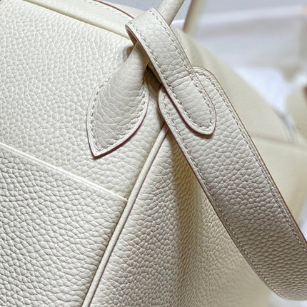 HM LINDY 30 BAG WHITE CALFSKIN