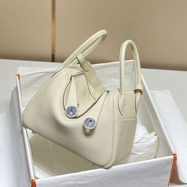 HM LINDY 26 BAG WHITE CALFSKIN
