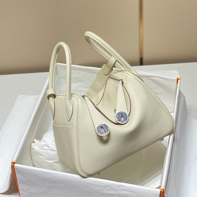 HM LINDY 30 BAG WHITE CALFSKIN