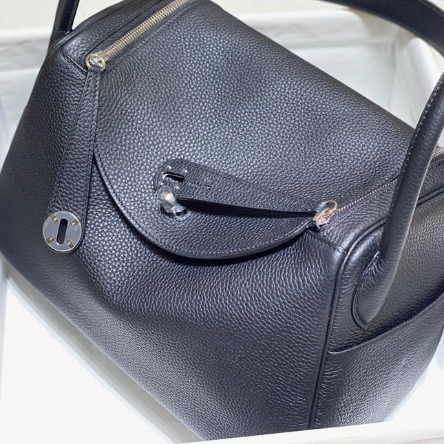 HM LINDY 30 BAG NAVY CALFSKIN