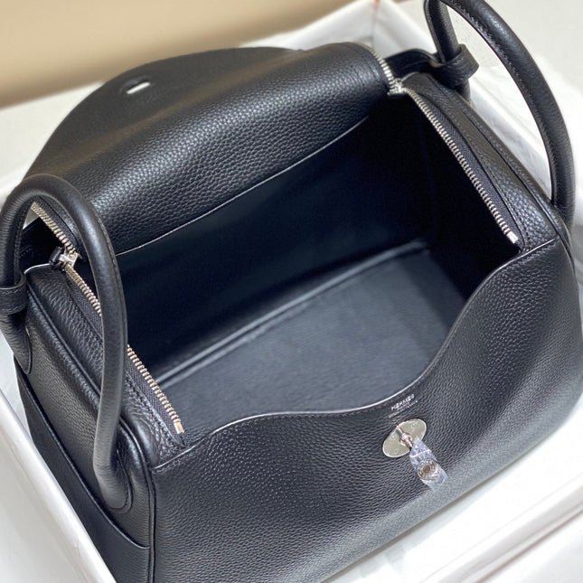 HM LINDY 30 BAG NAVY CALFSKIN