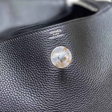 HM LINDY 30 BAG NAVY CALFSKIN