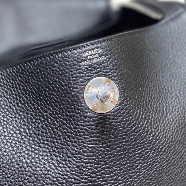 HM LINDY 30 BAG NAVY CALFSKIN