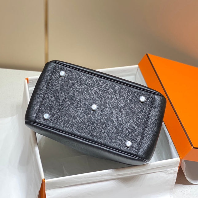 HM LINDY 30 BAG NAVY CALFSKIN