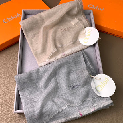 SCARF 200 CM IN TAN BEIGE CASHMERE 386538