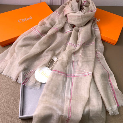 SCARF 200 CM IN TAN BEIGE CASHMERE 386538