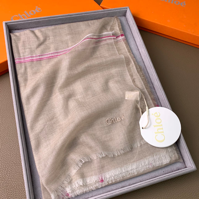 SCARF 200 CM IN TAN BEIGE CASHMERE 386538