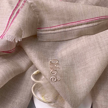 SCARF 200 CM IN TAN BEIGE CASHMERE 386538