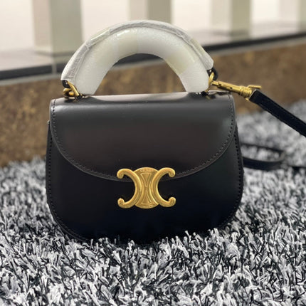 BESACE TRIPHOME 17 CALFSKIN BLACK