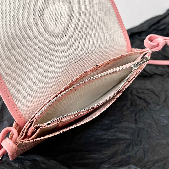 PLUMET POCKET WALLET 20 IN PINK GOYARDINE CANVAS AND LAMBSKIN TRIM