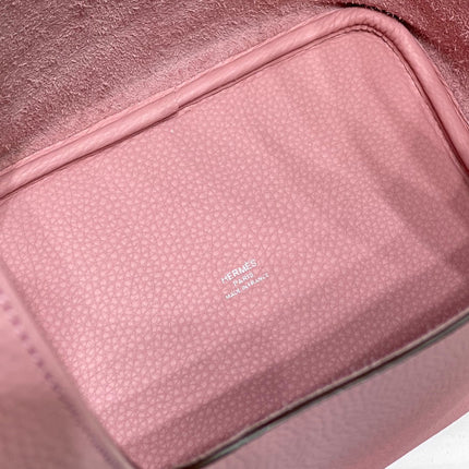 HM PICOTIN LOCK 18 PINK CALFSKIN