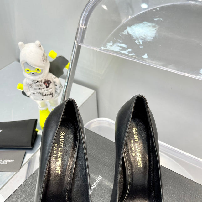 SL OPYUM BASIC HIGH HEEL BLACK CALFSKIN