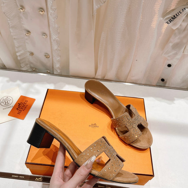 0ASIS SANDALS BRIGHT ORANGE LAMBSKIN ATTACH CRYSTAL