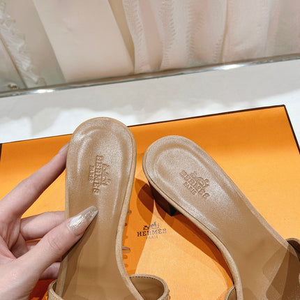 0ASIS SANDALS BRIGHT ORANGE LAMBSKIN ATTACH CRYSTAL