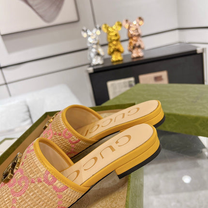 GG EXCLUSIVE SLIDE SANDAL AMBER SEDGE