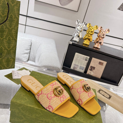 GG EXCLUSIVE SLIDE SANDAL AMBER SEDGE