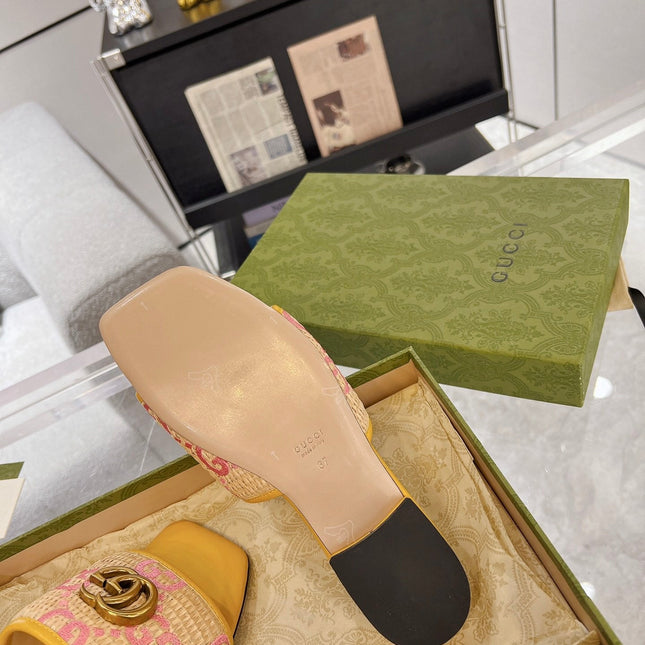 GG EXCLUSIVE SLIDE SANDAL AMBER SEDGE