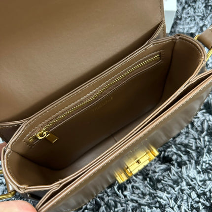 TRIOMPHE TEEN 18 CARAMEL BROWN COWHIDE LEATHER