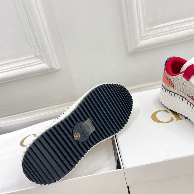 NAMA SNEAKER IN CHERRY RED MIX COLORFUL SPECIAL FABRIC