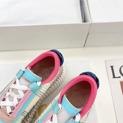 CHLOÉ NAMA SNEAKER IN COLORFUL SPECIAL FABRIC