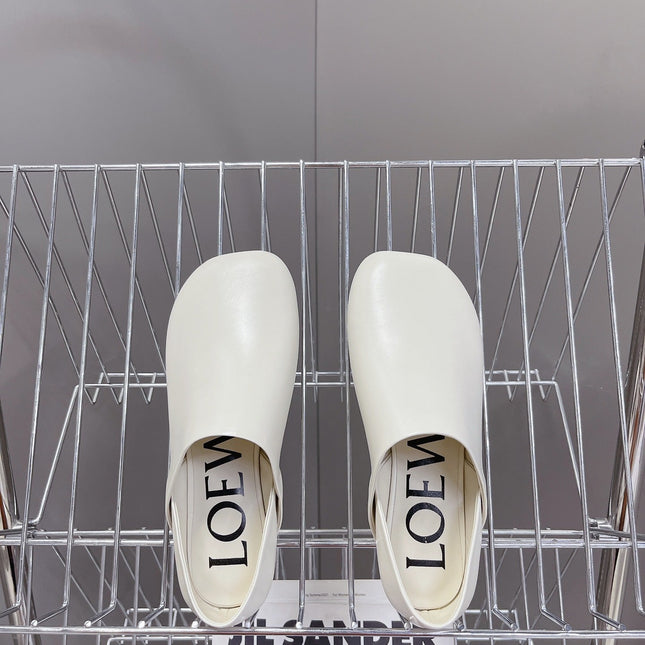 LW TOY SLIPPER WHITE CALFSKIN