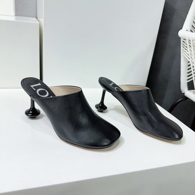 LW TOY MULE 95 BLACK CALFSKIN