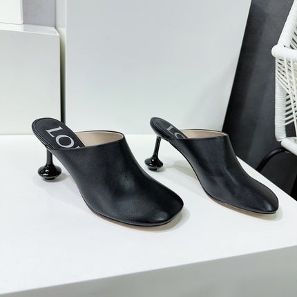 LW TOY MULE 95 BLACK CALFSKIN