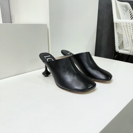 LW TOY MULE 95 BLACK CALFSKIN