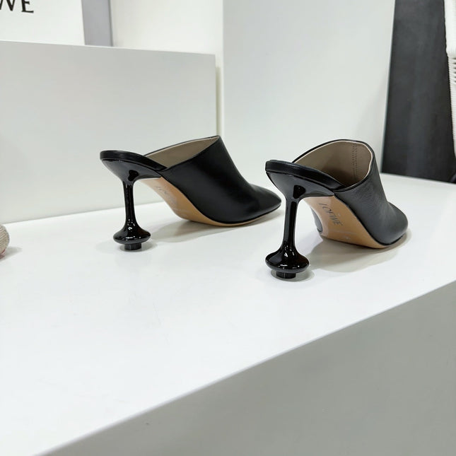 LW TOY MULE 95 BLACK CALFSKIN