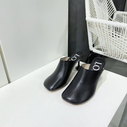 LW TOY MULE 95 BLACK CALFSKIN