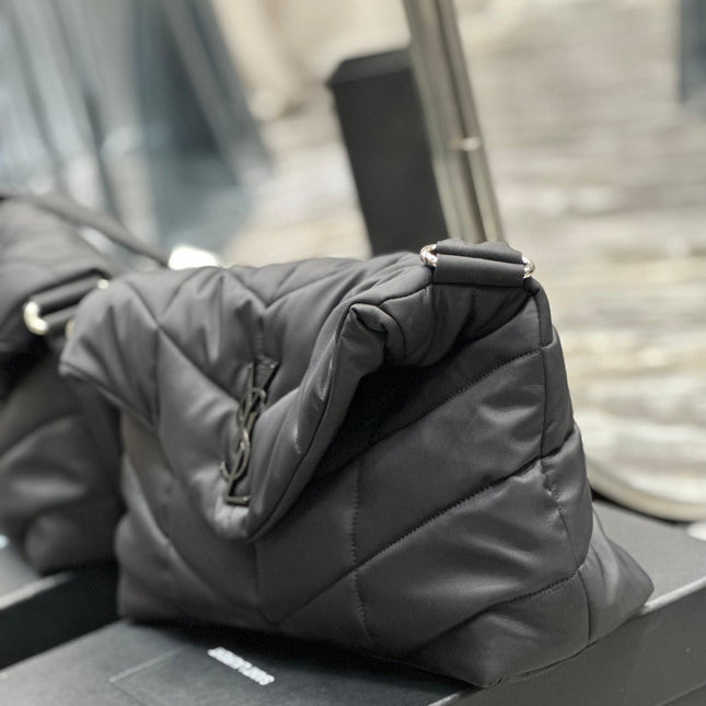 PUFFER LARGE BAG 34 IN DARK GRAY NYLON