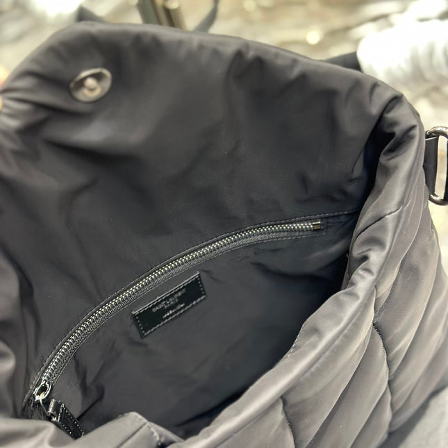 PUFFER LARGE BAG 34 IN DARK GRAY NYLON