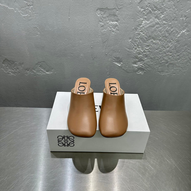 LW TOY MULE 55 TAWNY CALFSKIN