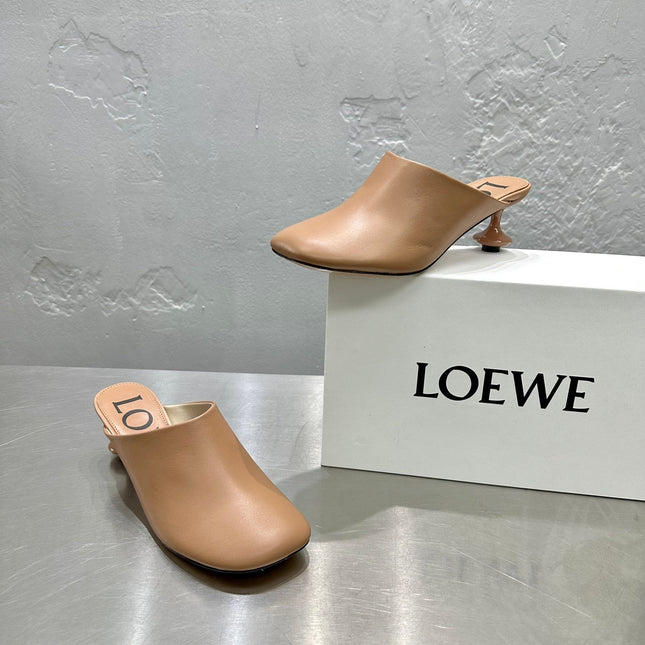 LW TOY MULE 55 TAWNY CALFSKIN