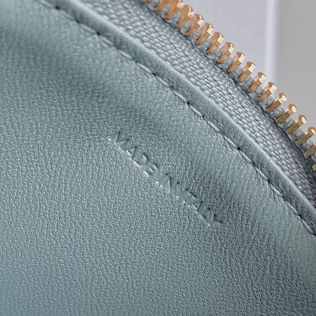 TRIOMPHE 9 WALLET TWO-IN-ONE GLACIER BLUE CALFSKIN