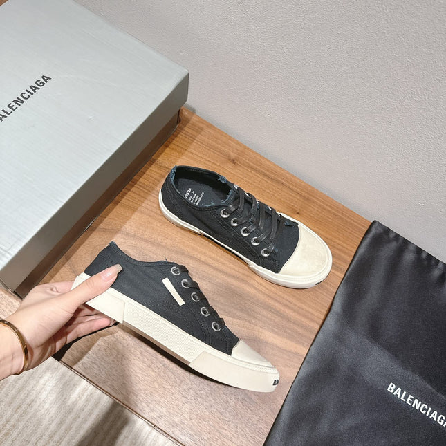 BALENCIAGA 25S SNEAKER IN BLACK CANVAS