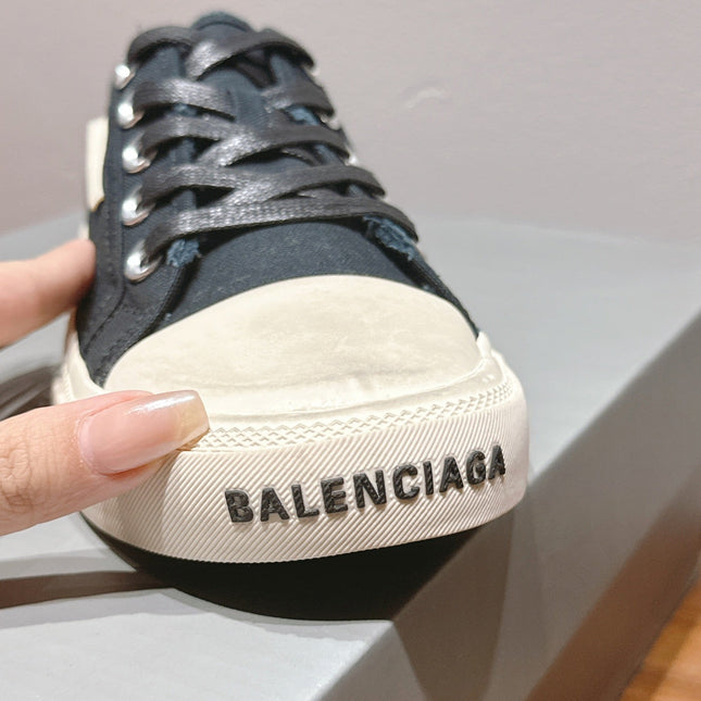BALENCIAGA 25S SNEAKER IN BLACK CANVAS